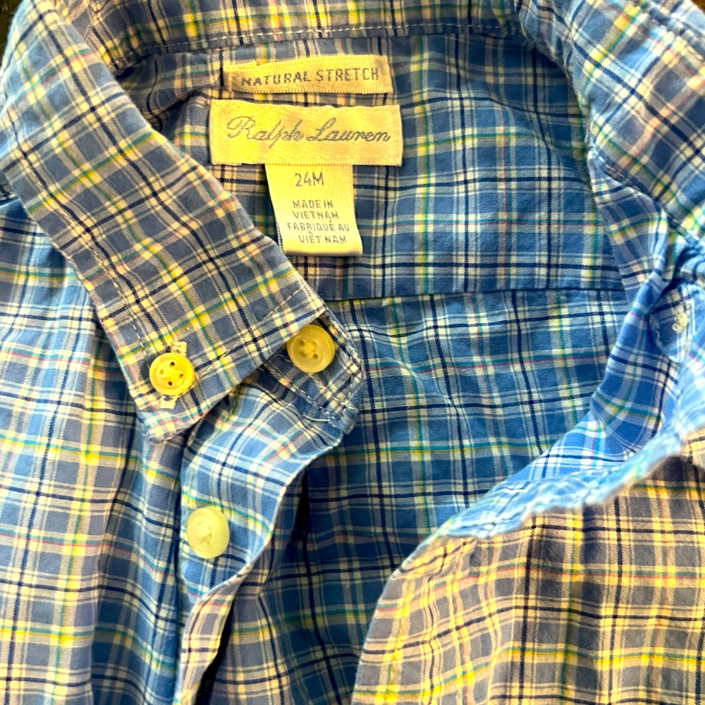 Baby boy button up